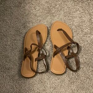 Brown sandals